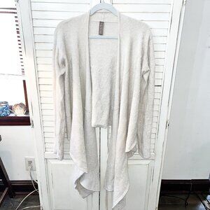Barefoot Dreams Cozychic Lite Wrap Cardigan Sweater Cream L/XL